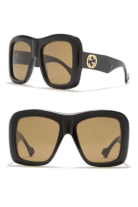 large square gucci sunglasses|Gucci unisex fashion 54mm sunglasses.